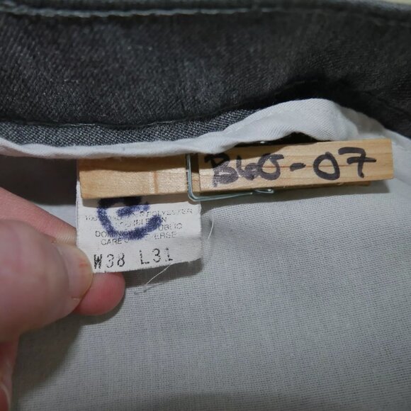 Levi's VTG Action Slacks Flat Front Sta-Prest Pants Polyester Gray Men's Sz 38x3 - Picture 8 of 11